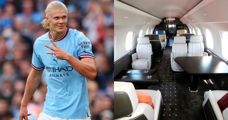 Inside Erling Haaland's private jet: can accommodate up to 14 passengers, with sofa and bed